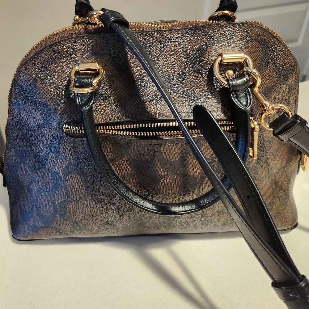 COACH Katy Satchel In Signature Canvas - Picture 8 of 12